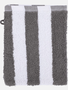 Waschhandschuh gestreift 16x21 cm
                 
                                                        Grau