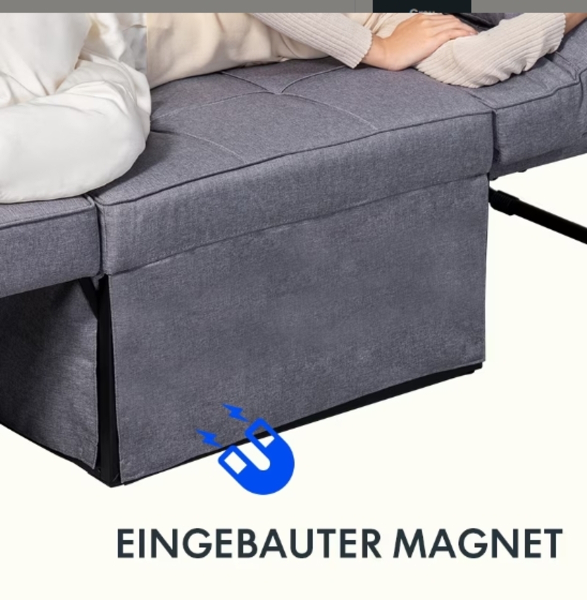 Bild 4 von Klappbares Schlafsofa mit verstellbarer Rückenlehne