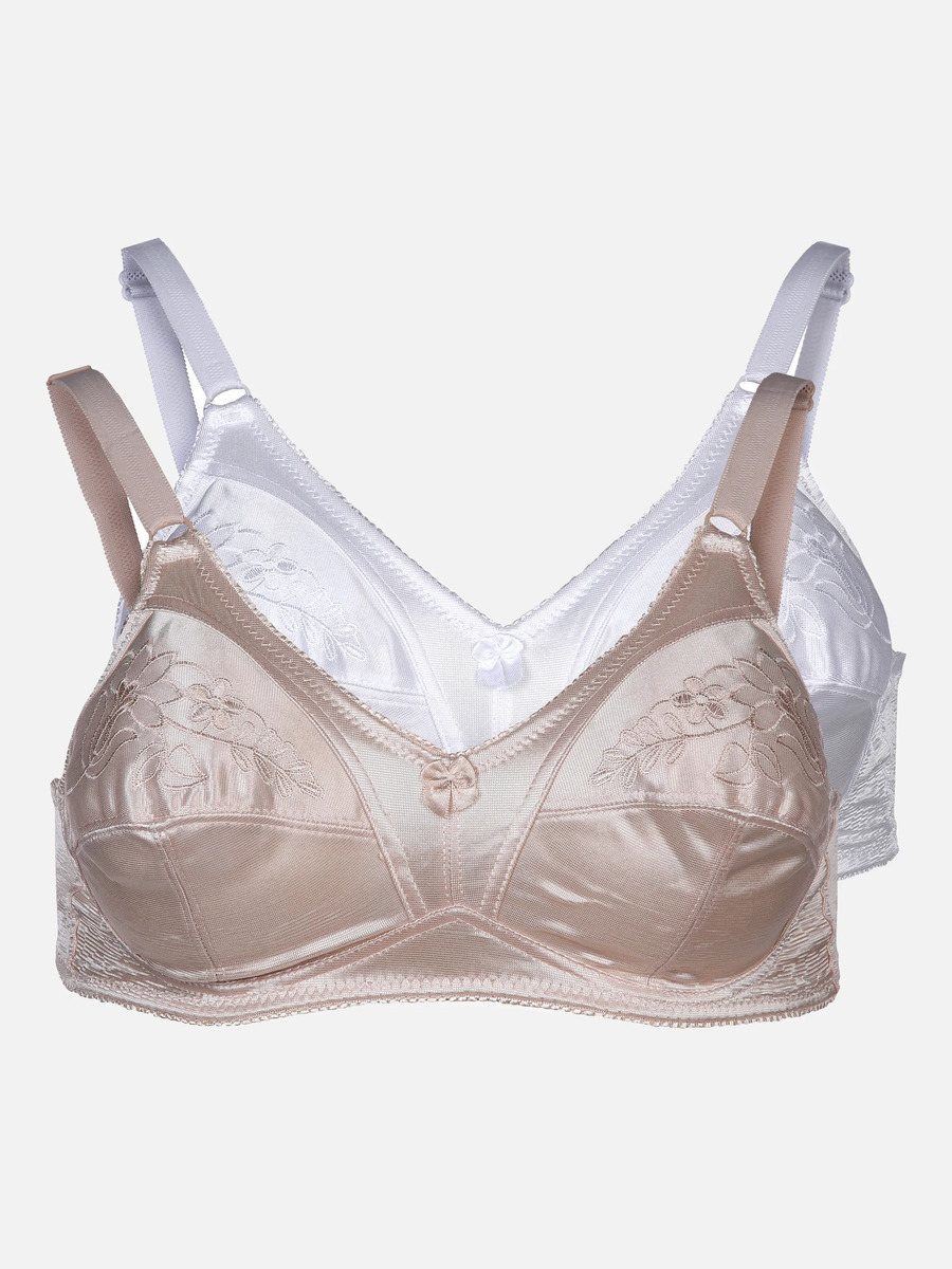 Bild 1 von Damen BH im 2er Pack mit Stickerei
                 
                                                        Weiß