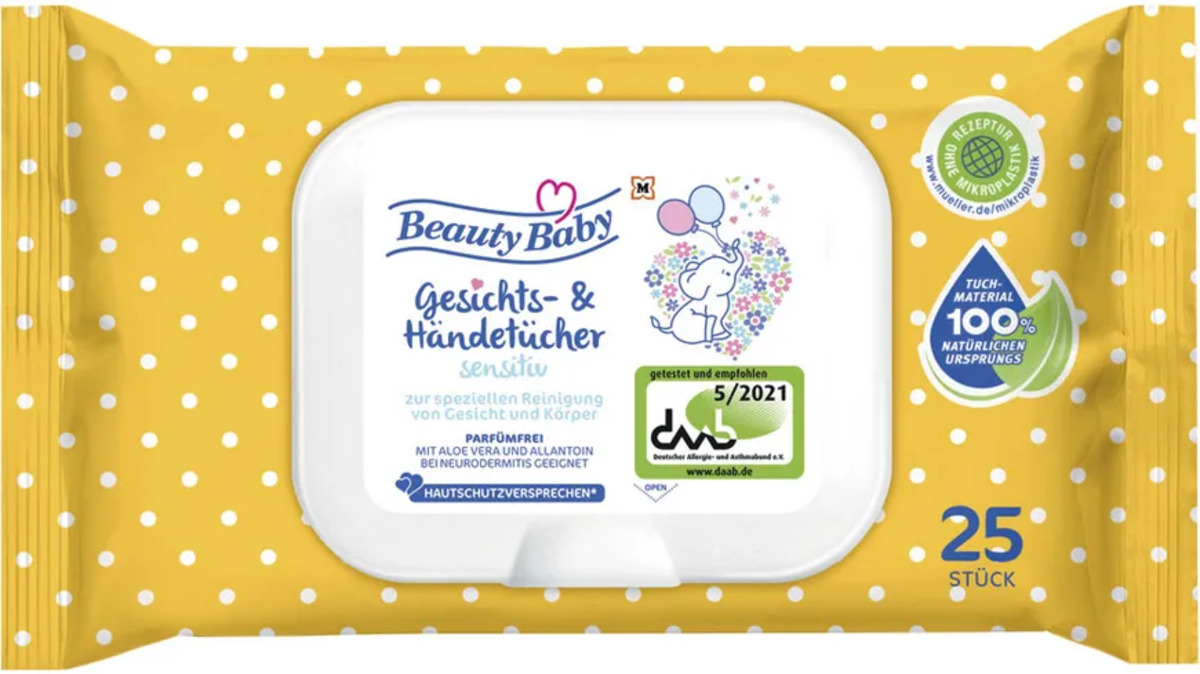 Bild 1 von Beauty Baby Gesichts- & Händetücher Sensitiv