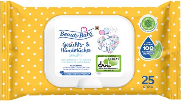 Bild 1 von Beauty Baby Gesichts- & Händetücher Sensitiv