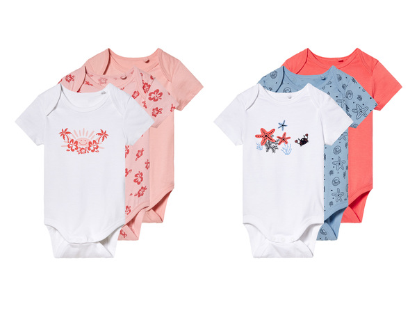 Bild 1 von lupilu® Baby Bodies, 3 Stück, kurzarm