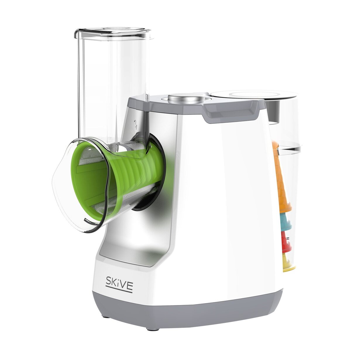 Bild 1 von Elektrische Gemüseraspel Mit unsere elektrische Gemüseraspel wird das Raspeln zum Kinderspiel.