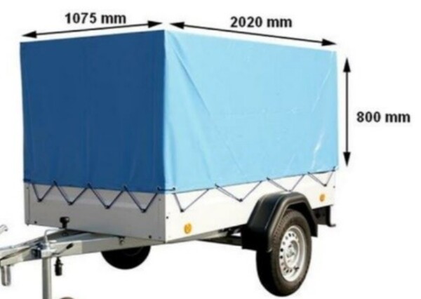 Bild 2 von Anhängerplane aus Tarpaulin 202x107.5x80 cm
