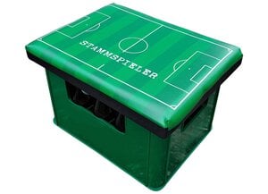 Bierkastensitz Fußball 43x33cm Grün