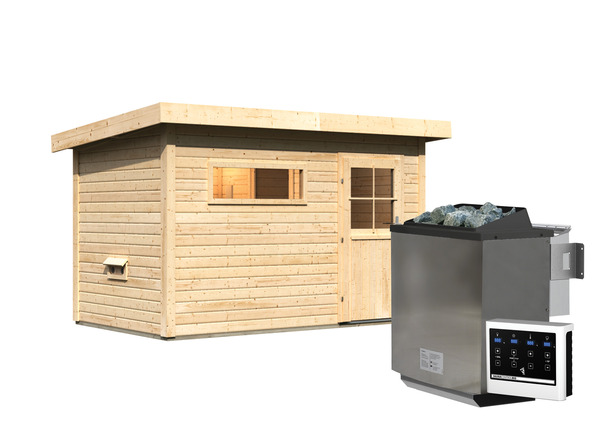 Bild 3 von Saunahaus Seve SET naturbelassen 9kW Bioofen