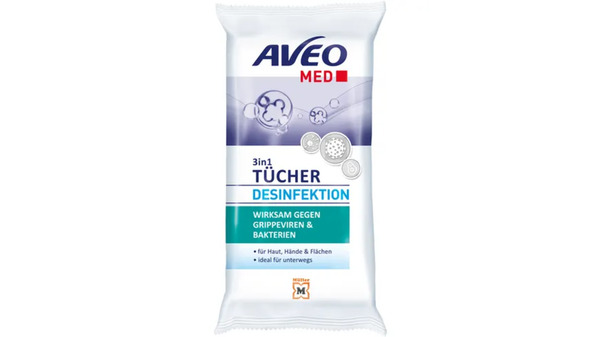 Bild 1 von AVEO MED 3in1 Desinfektionstücher