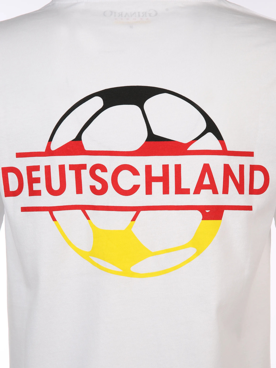 Bild 3 von Unisex T-Shirt mit Fußballmotiven
                 
                                                        Weiß