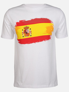Damen/Herren T-Shirt  mit Länderfahne
                 
                                                        Weiß