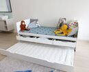 Bild 3 von Better Home Funktionsbett ca. 90 x 200 cm ausziehbares Bett & 3 Schubladen weiß