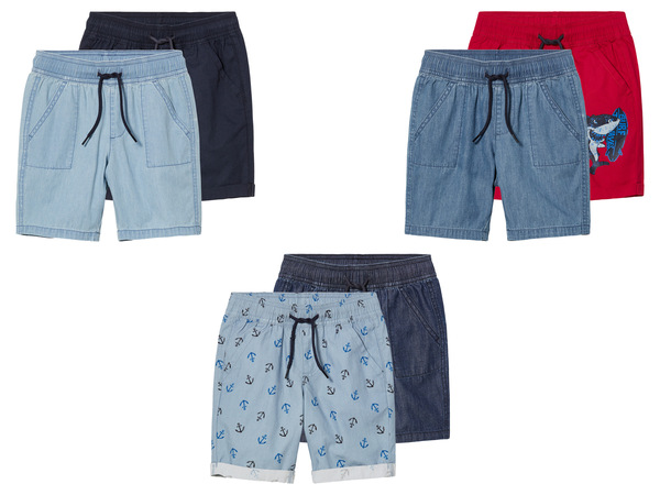 Bild 1 von lupilu® Kleinkinder Shorts, 2 Stück, aus reiner Baumwolle