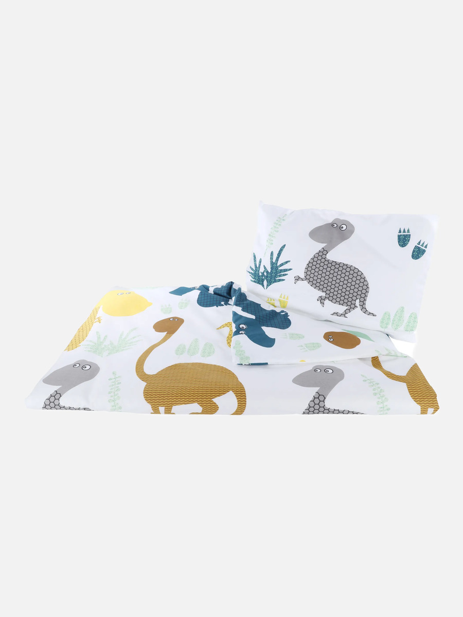 Bild 1 von Bettwäsche mit Dinos 100x135cm
                 
                                                        Weiß