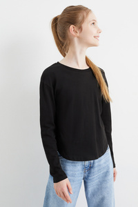 C&A Langarmshirt, Schwarz, Größe: 170