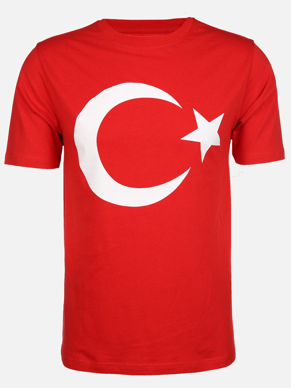 Bild 1 von Damen/Herren T-Shirt  mit Länderfahne
                 
                                                        Rot