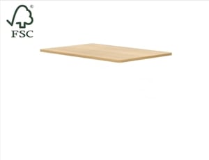 FlexiSpot Tischplatte in 120(B)x80(T)x2,5(H) cm, MDF, Farbe: Ahorn