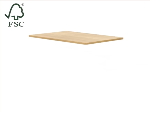 Bild 1 von FlexiSpot Tischplatte in 120(B)x80(T)x2,5(H) cm, MDF, Farbe: Ahorn