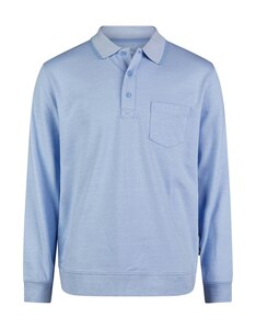 Bexleys man - Two-Tone Pique Langarmpoloshirt