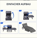 Bild 4 von Klappbares Schlafsofa mit verstellbarer Rückenlehne