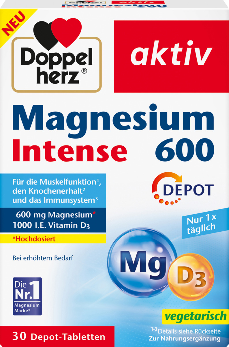 Bild 1 von Doppelherz aktiv Magnesium 600 Intense Depot