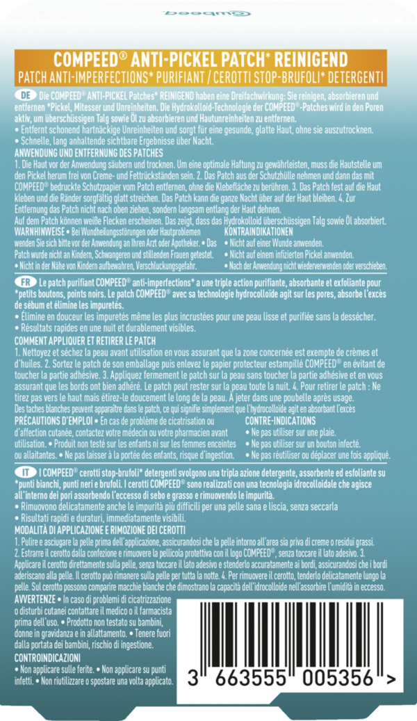 Bild 1 von Compeed Anti-Pickel Patch reinigend