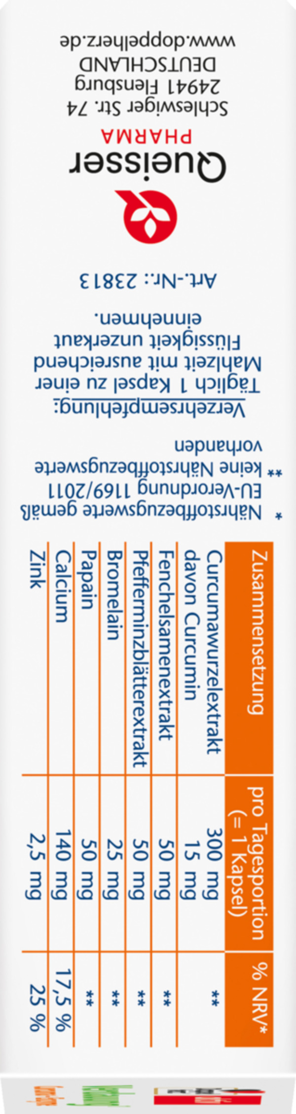 Bild 3 von Doppelherz aktiv Verdauung Curcuma + Enzyme
