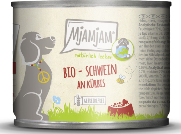 Bild 1 von MjAMjAM Bio natürlich lecker - Schwein an Kürbis, 200 g