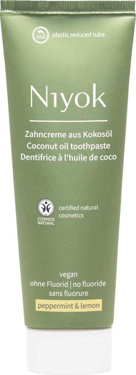 Bild 1 von Niyok Zahncreme Pfefferminze & Zitrone, 75 ml