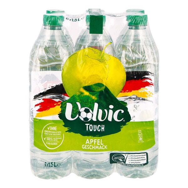 Bild 1 von Volvic Wasser mit Apfelgeschmack 1,5 Liter, 6er Pack