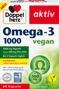 Doppelherz Omega-3 1000 vegan Kapseln