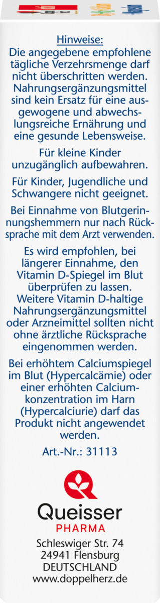 Bild 3 von Doppelherz aktiv D3 + K2 + Calcium + Magnesium