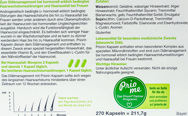 Bild 2 von Priorin Kapseln 270 Stück