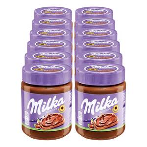 Milka Haselnusscreme 350 g, 12er Pack