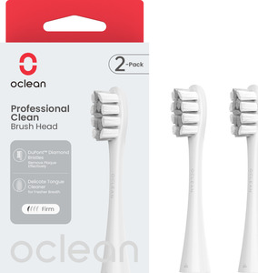 Oclean Professional Clean Bürstenköpfe, 2er Set, Grau