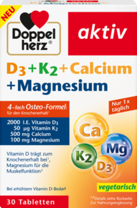 Doppelherz aktiv D3 + K2 + Calcium + Magnesium