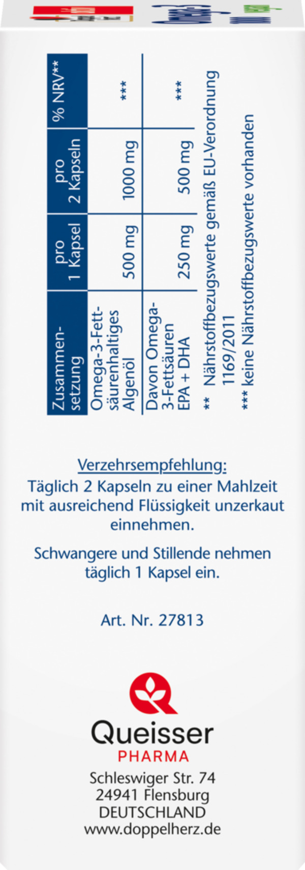 Bild 3 von Doppelherz Omega-3 1000 vegan Kapseln