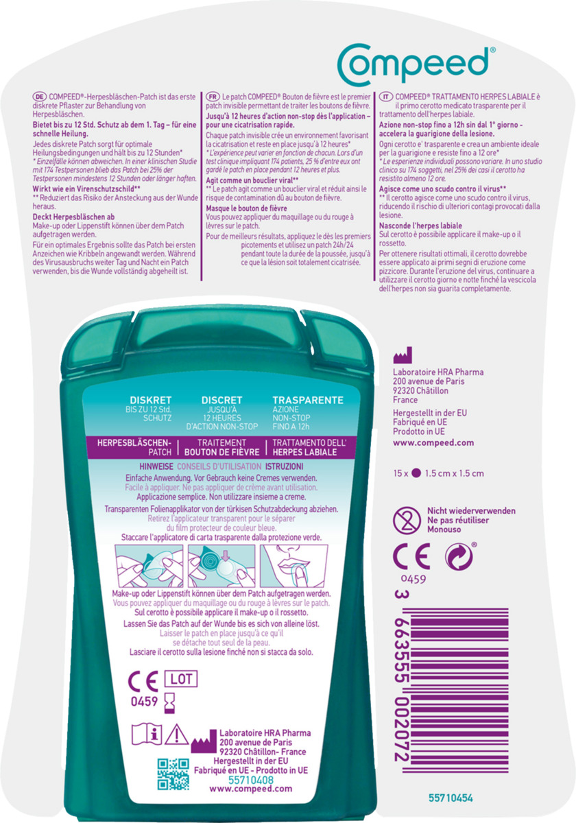 Bild 2 von Compeed Herpesbläschen Patch