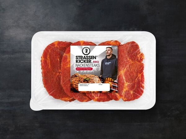 Bild 1 von Lukas Podolski Straßenkicker BBQ Nackensteaks, 
         800 g