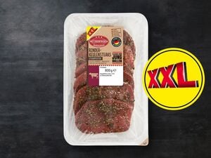 Metzgerfrisch Rinder-Keulensteaks, 
         800 g