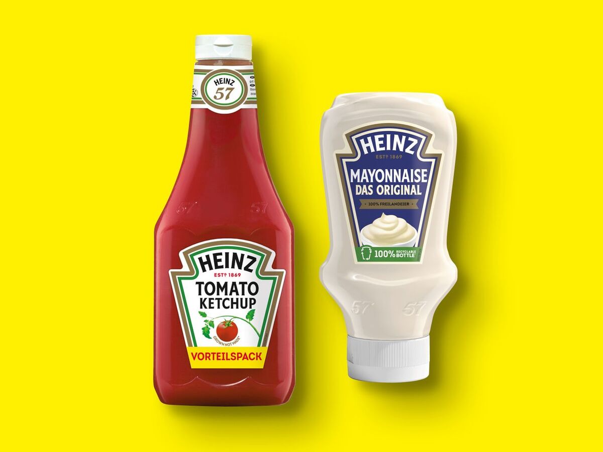 Heinz Tomatenketchup/Mayonnaise Das Original, 1.170/800 ml von Lidl ...