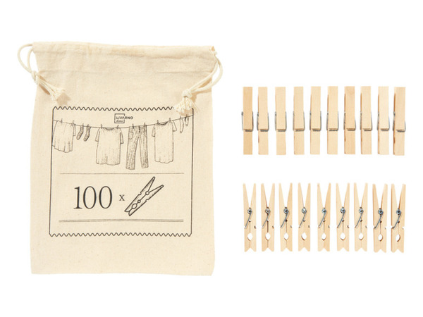 Bild 2 von LIVARNO home Holz-Wäscheklammern / Trocknerbälle aus Wolle, mit Beutel