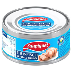 Saupiquet Thunfisch Stücke in Aufguss,
in Sonnenblumenöl oder Thunfisch Brotaufstrich