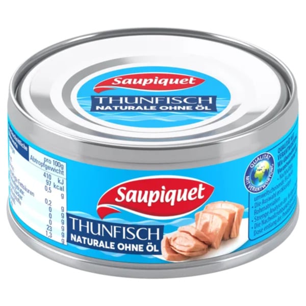 Bild 1 von Saupiquet Thunfisch Stücke in Aufguss,
in Sonnenblumenöl oder Thunfisch Brotaufstrich