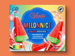 Gelatelli Wassereis Wassermelone, 
         5x 73 ml