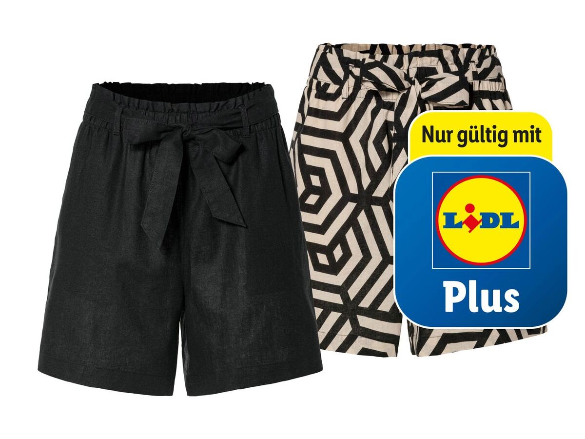 Bild 1 von esmara® Paperbag-Leinenshorts, 
         Stück