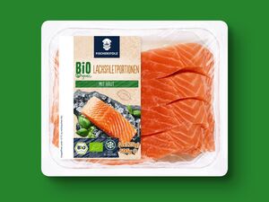 Fischerstolz Bio Norwegische Lachsfiletportionen, 
         4x 125 g