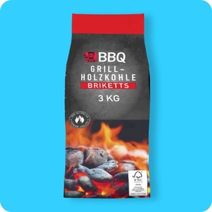 BBQ Grill-Holzkohle-Briketts, FSC-zertifiziert