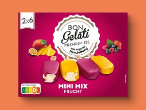 Bon Gelati Stieleis Mini Mix Frucht, 
         12x 50 ml