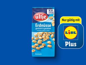 Ültje Erdnüsse geröstet & gesalzen, 
         450 g