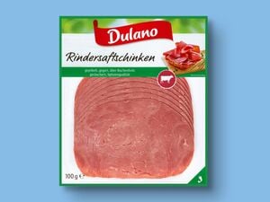 Dulano Rindersaftschinken, 
         100 g