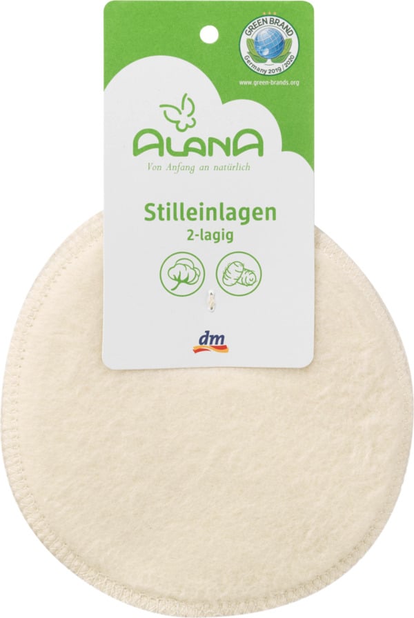 Bild 1 von ALANA Stilleinlagen 2-lagig aus Bio-Baumwolle und Seide